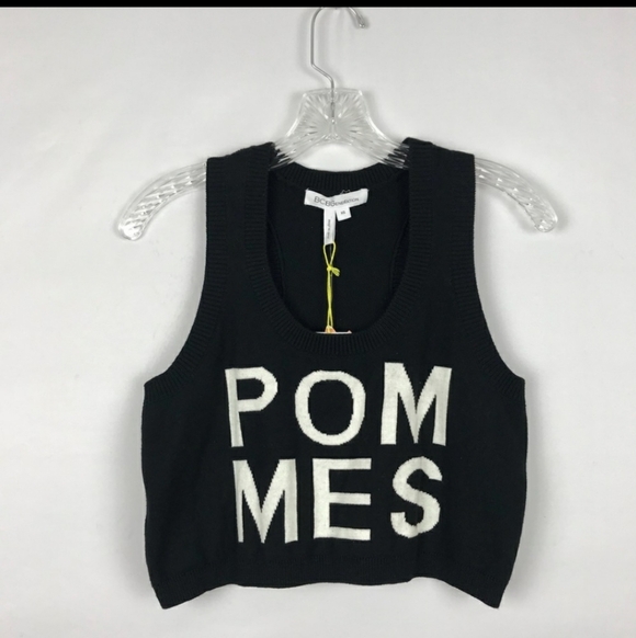 BCBGeneration crop racer back sweater - Picture 1 of 5